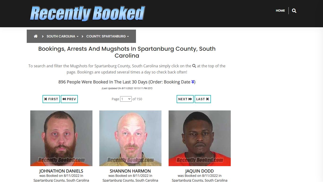 Recent bookings, Arrests, Mugshots in Spartanburg County ...